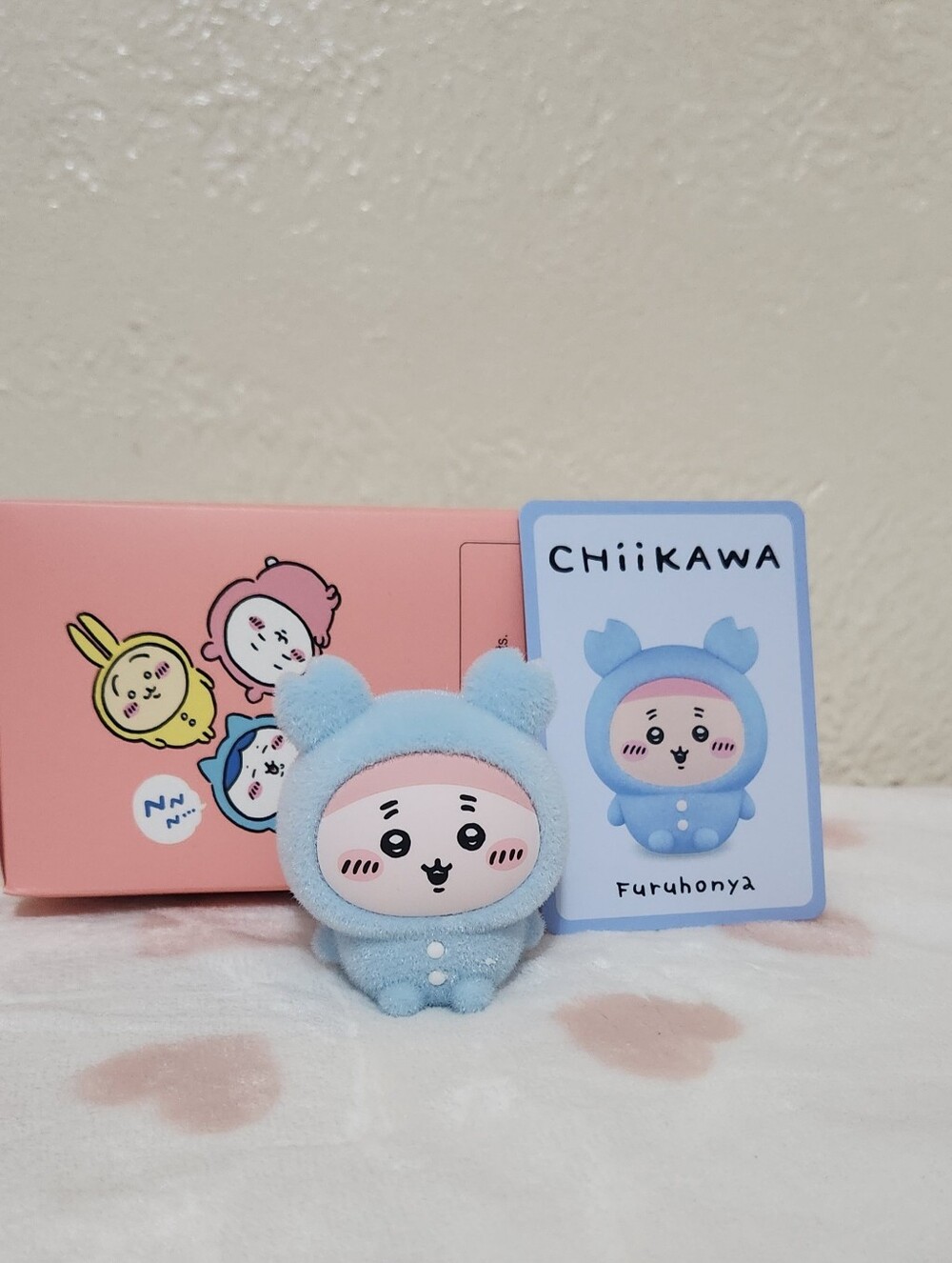 Chiikawa Pajama Party Flocked Figure Furuhonya